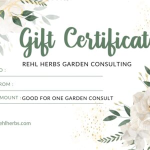 Garden Consultation Gift Certificate